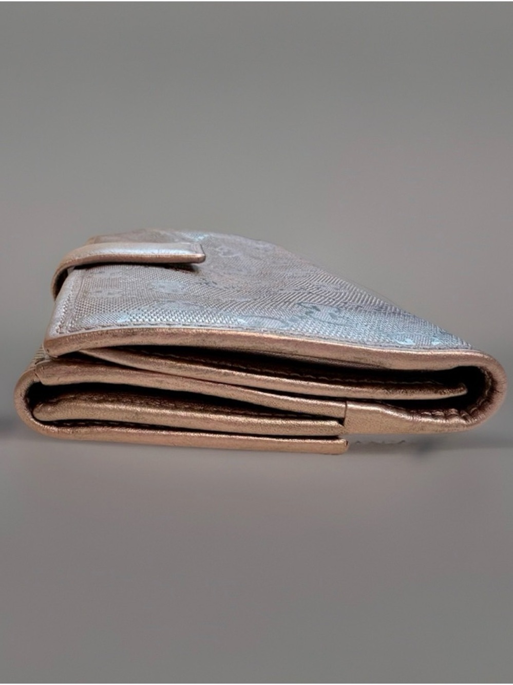 Gucci GG Monogram Long Continental Wallet in Metallic Lilac - Picture 11 of 16